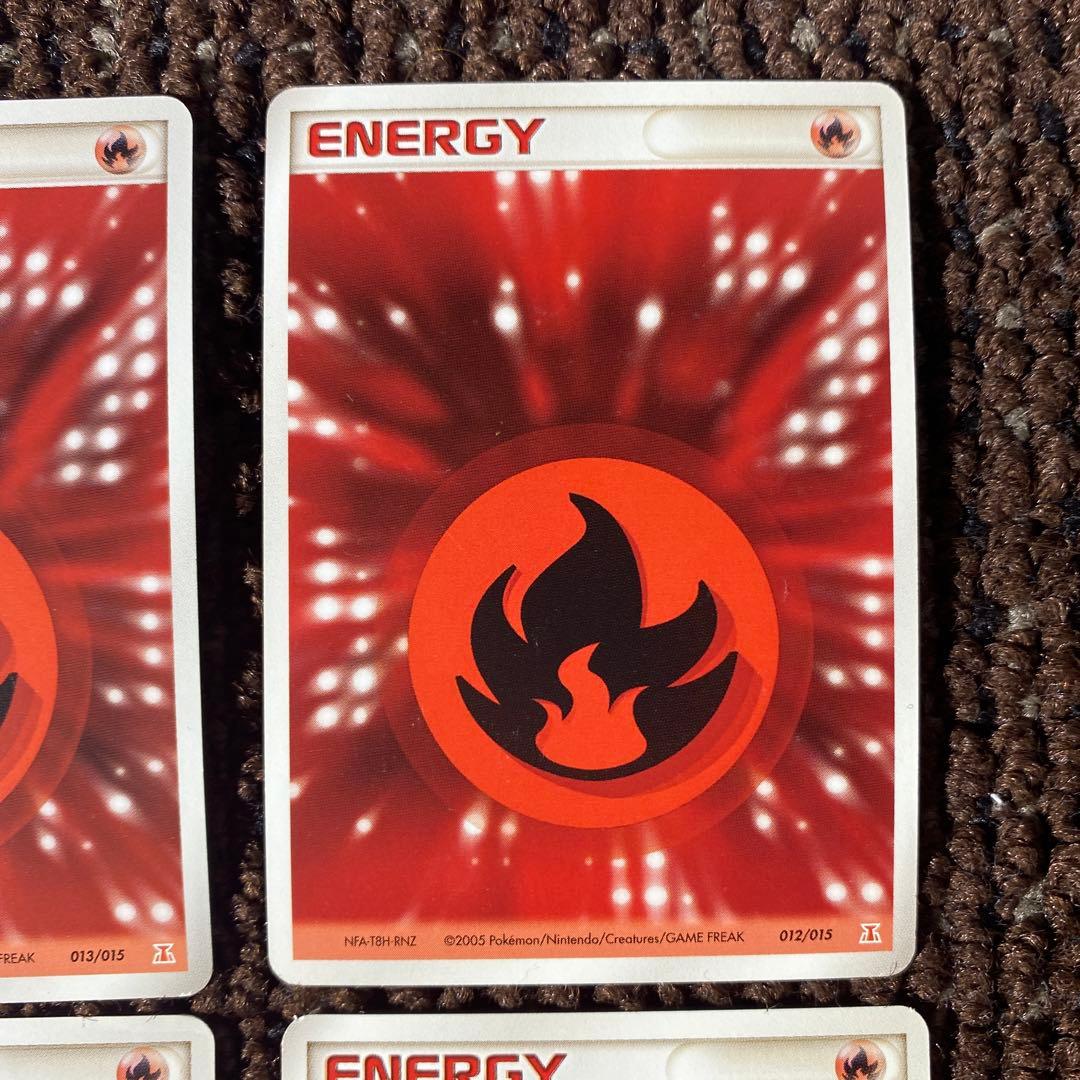 Pokemon Quick Energy Beautiful Condition 8 Pack Set Fire Energy Holon Akumagu — Japanese