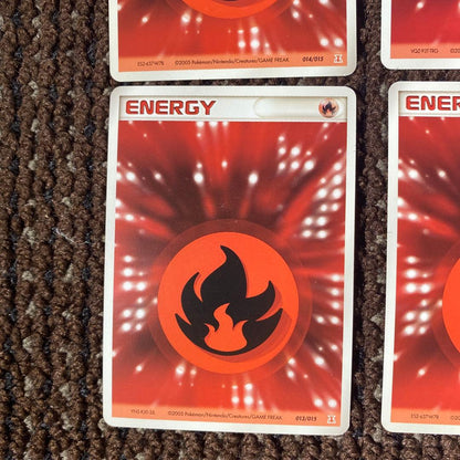 Pokemon Quick Energy Beautiful Condition 8 Pack Set Fire Energy Holon Akumagu — Japanese