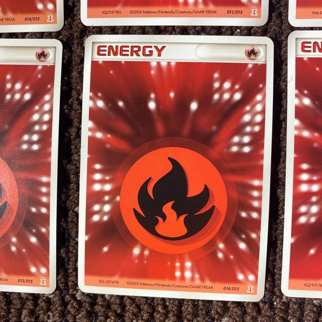Pokemon Quick Energy Beautiful Condition 8 Pack Set Fire Energy Holon Akumagu — Japanese
