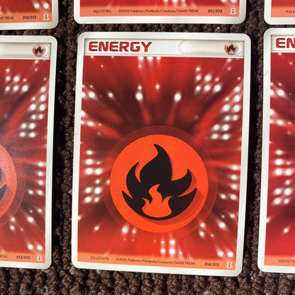 Pokemon Quick Energy Beautiful Condition 8 Pack Set Fire Energy Holon Akumagu — Japanese