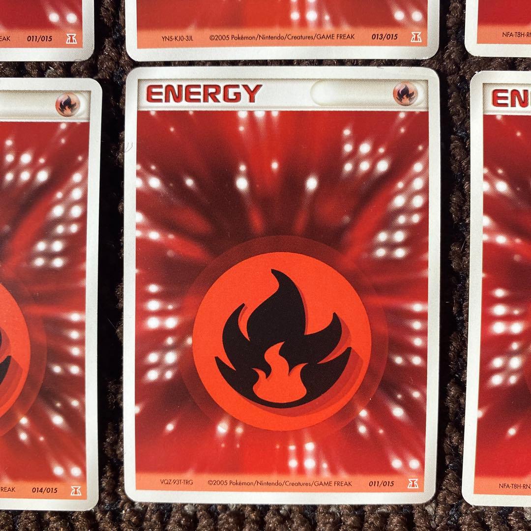 Pokemon Quick Energy Beautiful Condition 8 Pack Set Fire Energy Holon Akumagu — Japanese