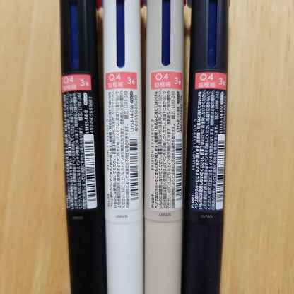 PILOT FRIXION SYNERGY 3 ballpoint pen with black, red, and blue gel ink and 0.4mm tip