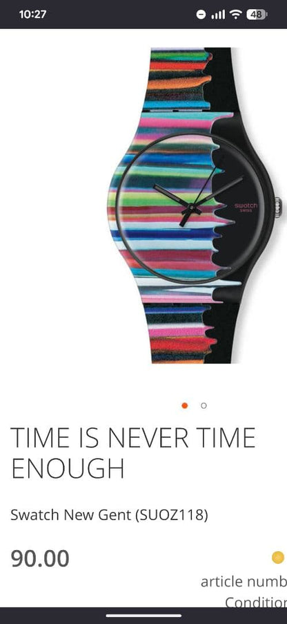 swatch SUOZ118 Quartz Men's — Japanese