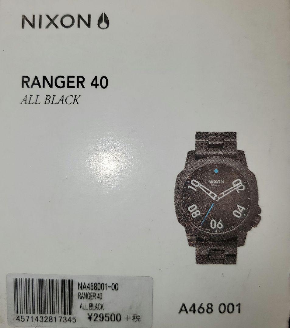 NIXON RANGER 40 ALL BLACK Quartz Men's Watch — Japanese