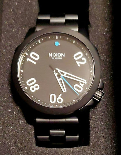 NIXON RANGER 40 ALL BLACK Quartz Men's Watch — Japanese