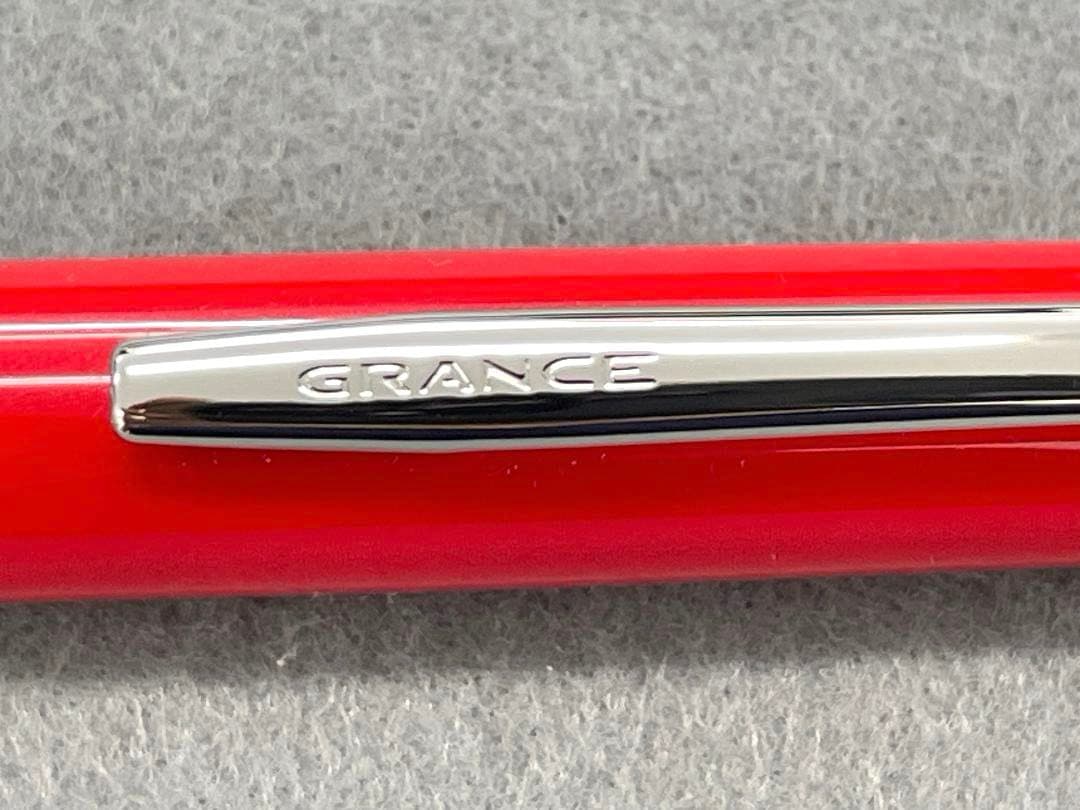 Red Pilot Gransee NC fountain pen with fine 14K gold nib, black accents, including converter and cartridges