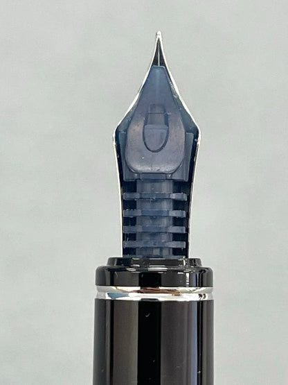 Red Pilot Gransee NC fountain pen with fine 14K gold nib, black accents, including converter and cartridges