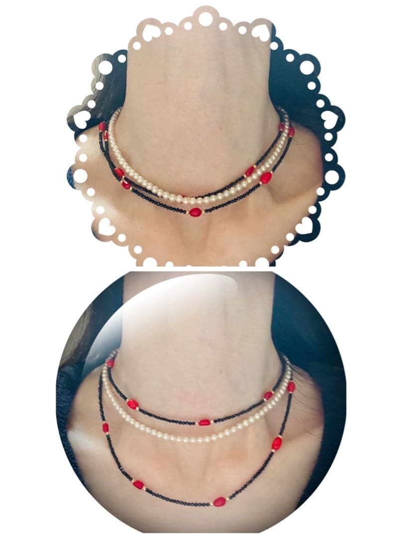 Pure Pearl Baby Pearl Necklace 4mm size in white freshwater or Akoya pearls with silver 925 clasp and 38cm length