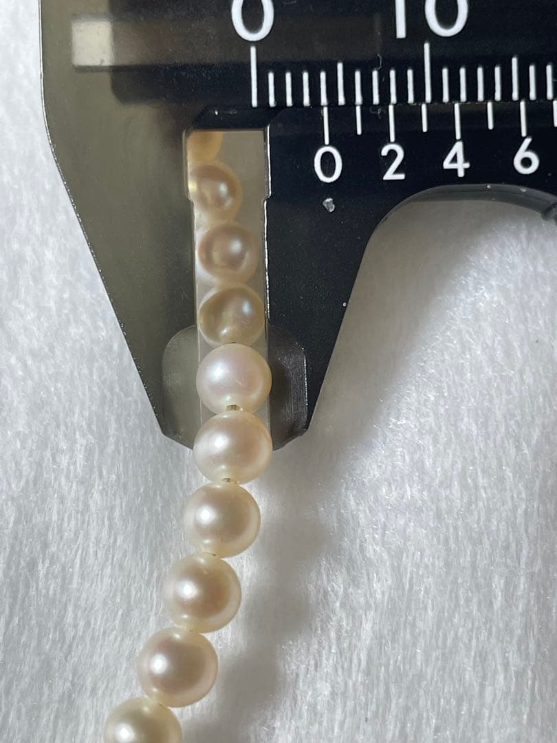 Pure Pearl Baby Pearl Necklace 4mm size in white freshwater or Akoya pearls with silver 925 clasp and 38cm length