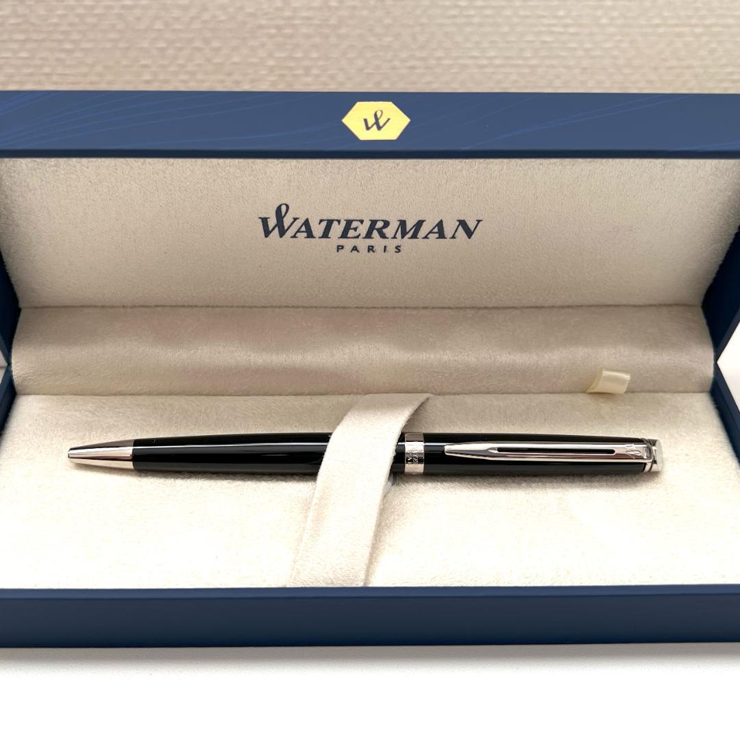 WATERMAN Metropolitan Essential Matte Black CT ballpoint pen with fine tip and sleek matte black finish