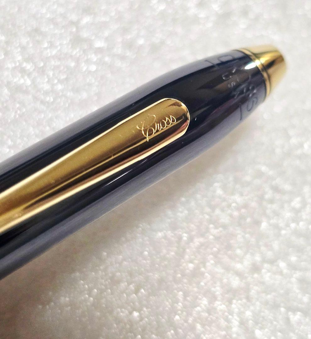 Cross Script USA Townsend ballpoint pen in gun metal with storage case showing lid scratches