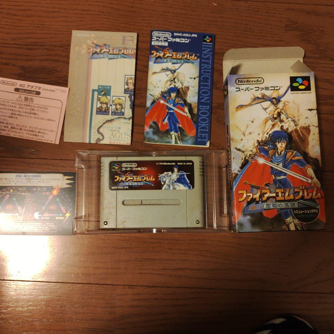 Fire Emblem Thracia 776 and The Mystery of the Emblem game set with box and instruction manual
