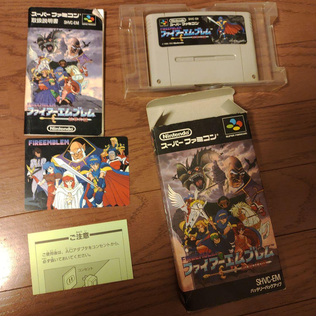 Fire Emblem Thracia 776 and The Mystery of the Emblem game set with box and instruction manual