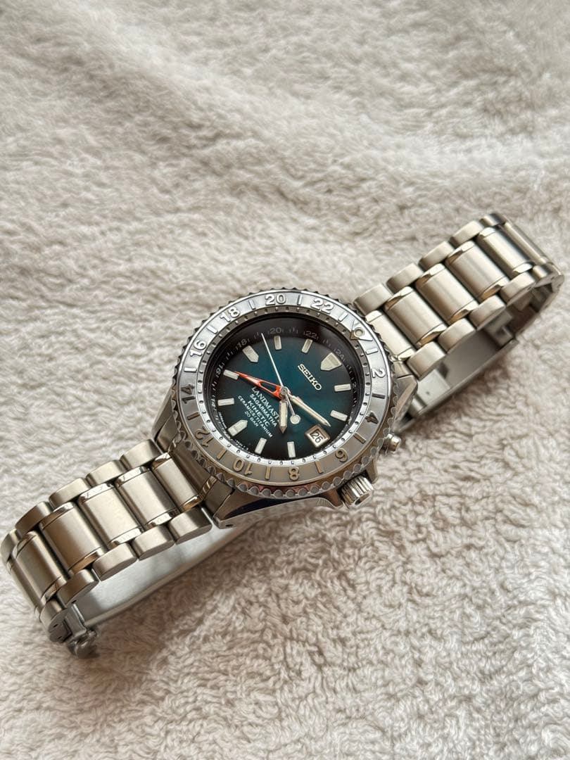 SEIKO LANDMASTER SBDW003 Kinetic Men's Watch — Japanese