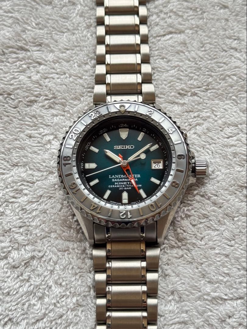 SEIKO LANDMASTER SBDW003 Kinetic Men's Watch — Japanese