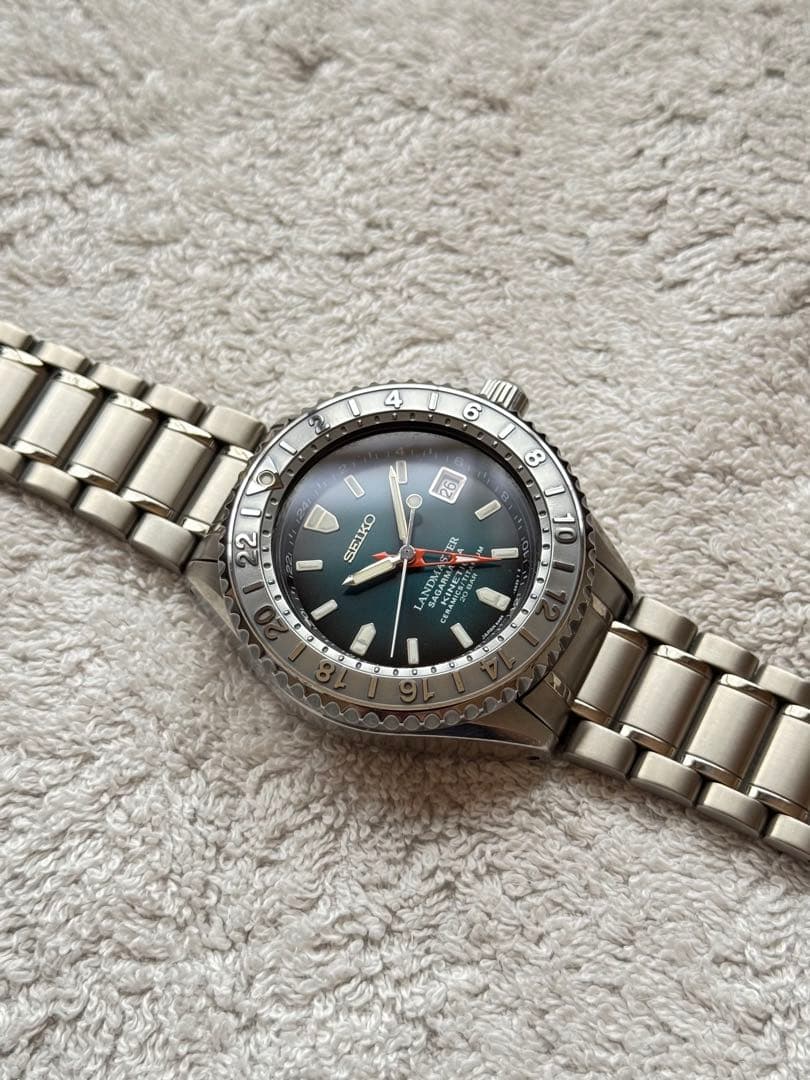 SEIKO LANDMASTER SBDW003 Kinetic Men's Watch — Japanese