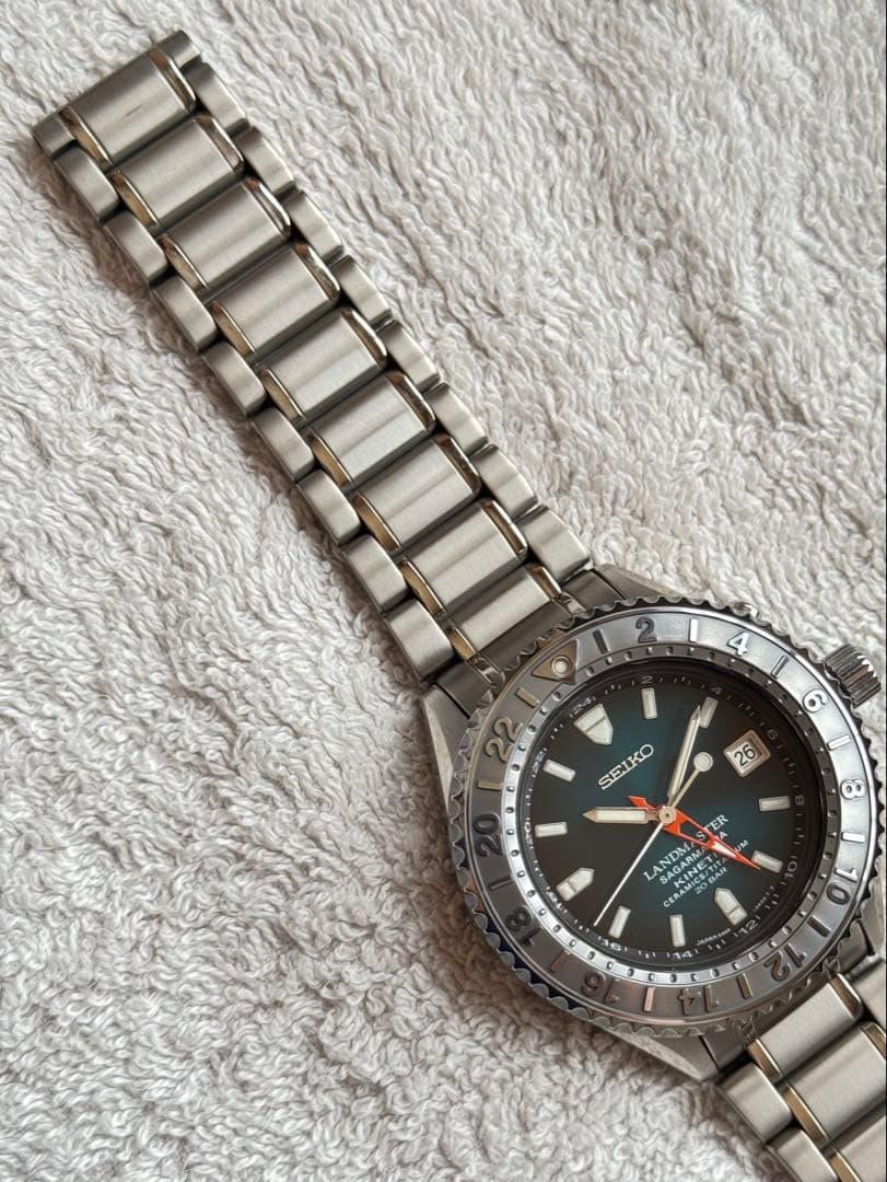 SEIKO LANDMASTER SBDW003 Kinetic Men's Watch — Japanese