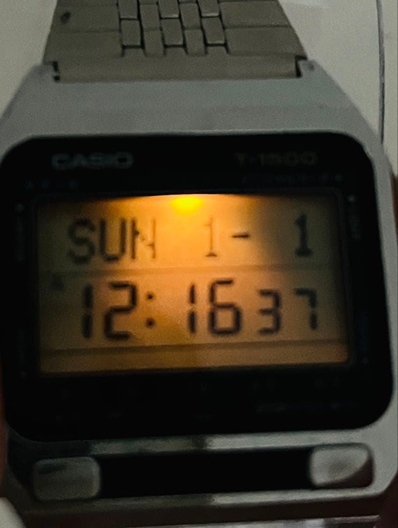 CASIO T-1500 Digital Men's Watch — Japanese