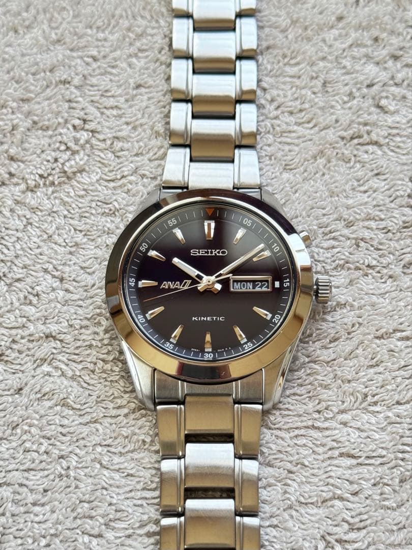 SEIKO SNZG15 Kinetic Men's Watch — Japanese