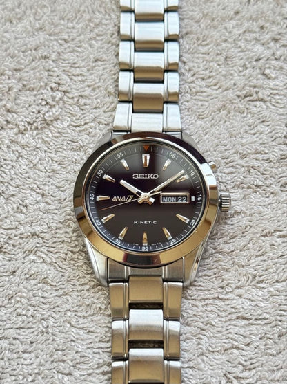 SEIKO SNZG15 Kinetic Men's Watch — Japanese