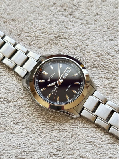 SEIKO SNZG15 Kinetic Men's Watch — Japanese