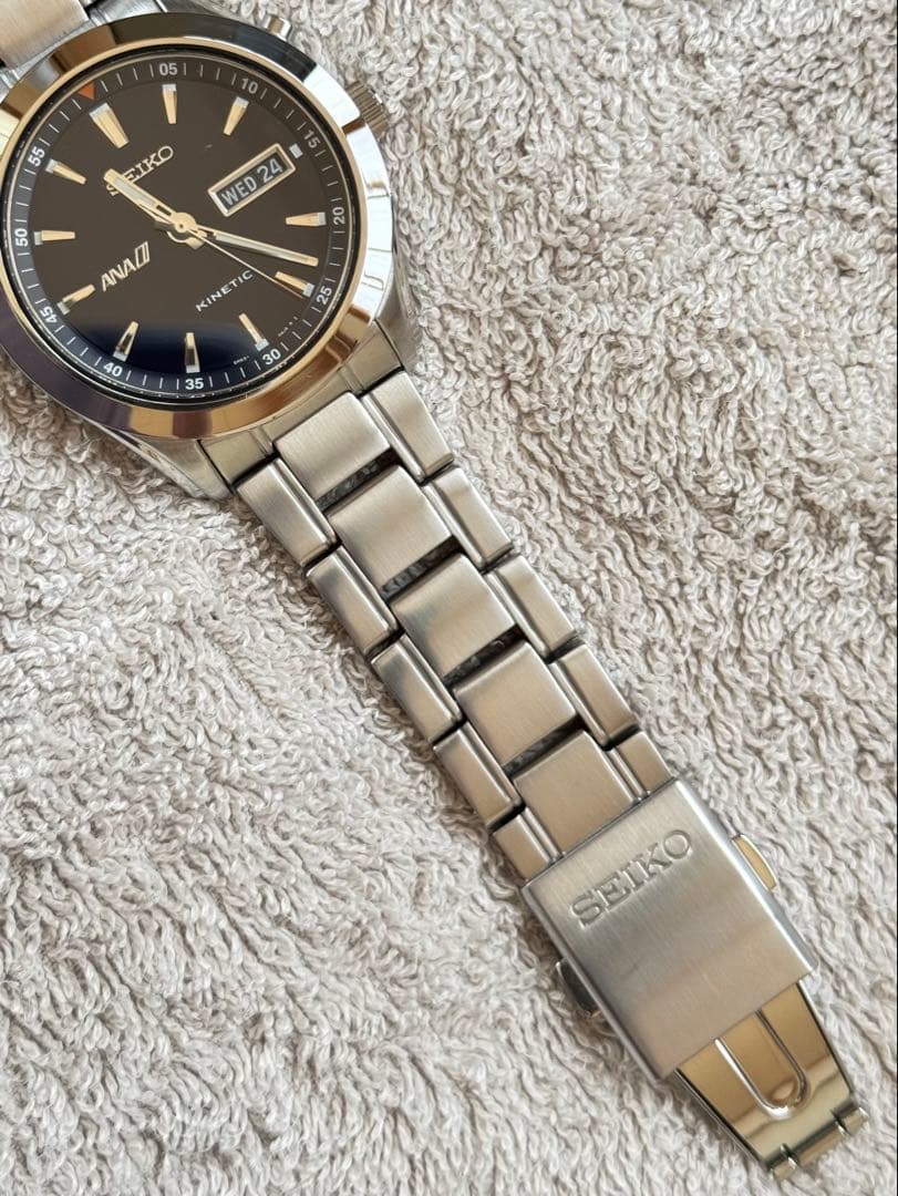 SEIKO SNZG15 Kinetic Men's Watch — Japanese