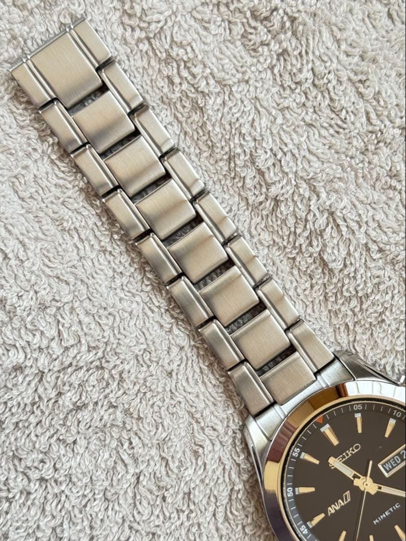 SEIKO SNZG15 Kinetic Men's Watch — Japanese