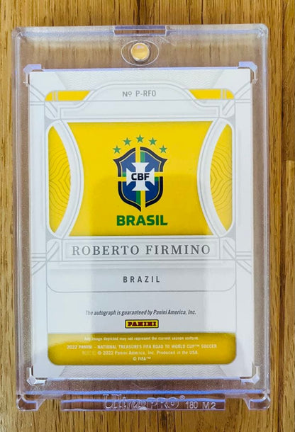 Roberto Firmino Brazil National Team Signed On-Card 49 Limited — Japanese