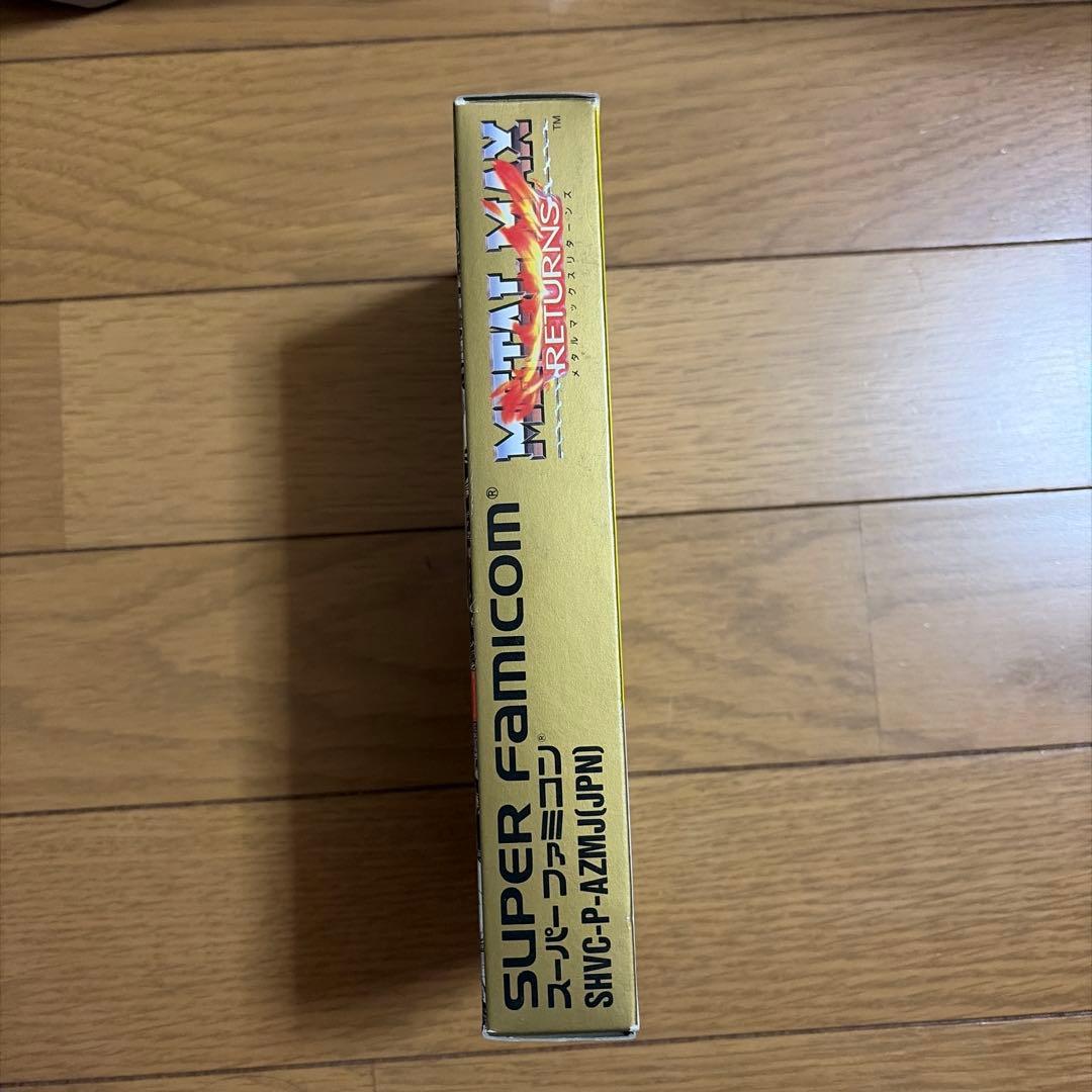 SFC Metal Max Returns Super Famicom game cartridge with box and wrinkled instruction manual