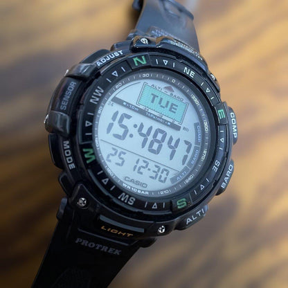 CASIO PROTREK Digital Men's Watch — Japanese
