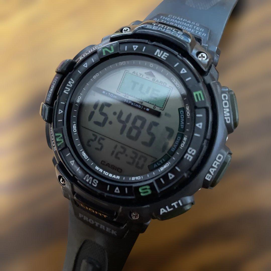 CASIO PROTREK Digital Men's Watch — Japanese