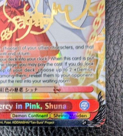 Weiss Schwarz Weiss Schwarz Sign Pink Mercy Shuna — English