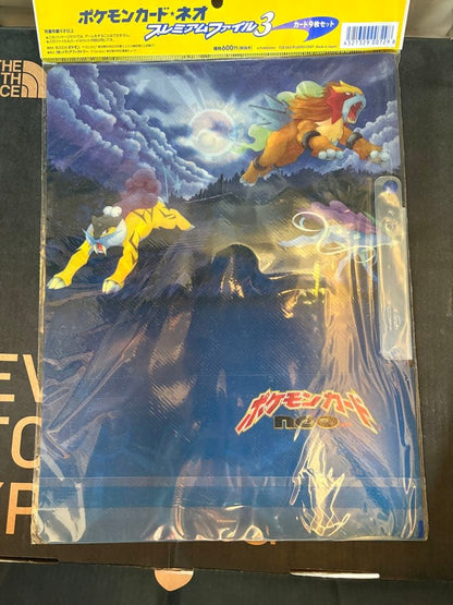 Pokemon Old Border Pokémon Card Neo Premium File 3 Pack — Japanese