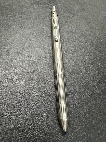 Pilot 2+1 embossed rear type ballpoint pen in very good condition with ergonomic grip and multi-color ink options
