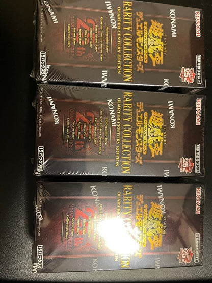 Yu-Gi-Oh New Sealed Shrink Wrap Yu-Gi-Oh! Rarety Collection 25th 3BOX Set Box — Japanese