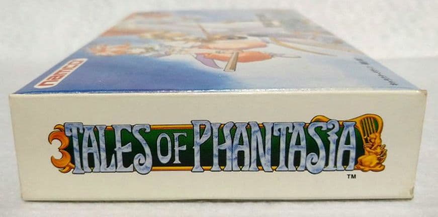 Tales of Phantasia Super Famicom game cartridge with box and manual by Namco