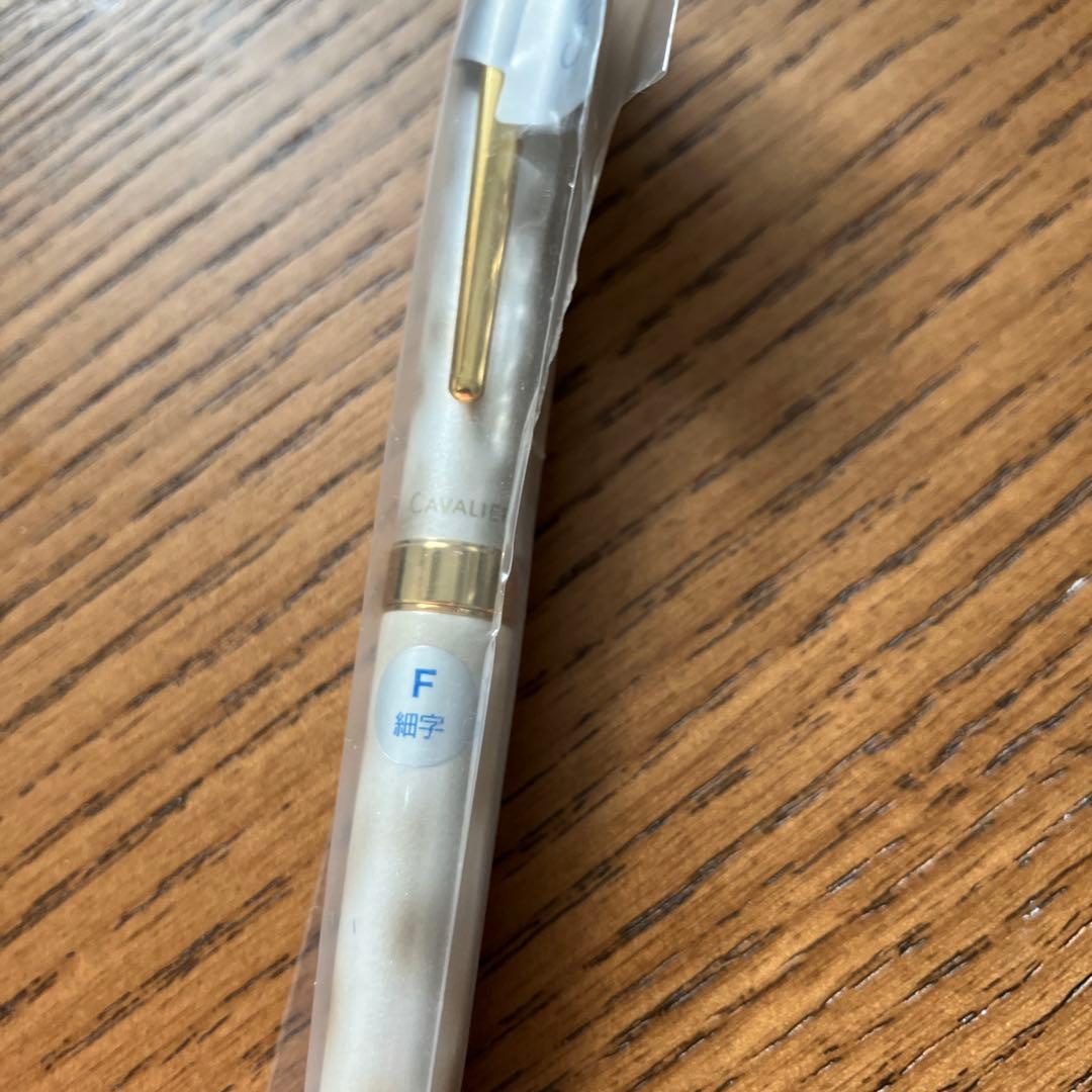 Pilot Fountain Pen Cavalieri with fine point in gold and white color, model FCAN-5SR-GDWF, new unused condition