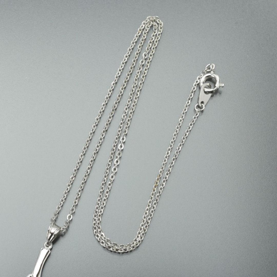 TASAKI silver necklace featuring a 6.6mm pearl and pendant with 40cm chain displayed with case