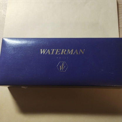 WATERMAN Expert Black Fountain Pen made of black resin with silver accents, shown capped