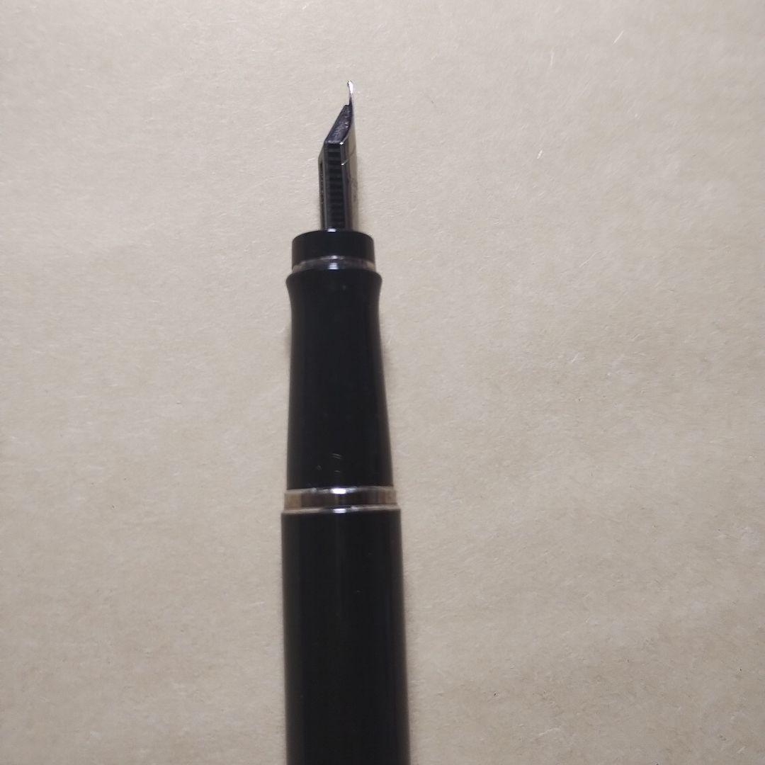 WATERMAN Expert Black Fountain Pen made of black resin with silver accents, shown capped