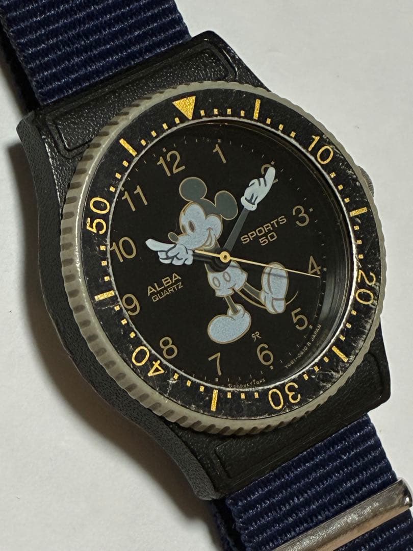 SEIKO ALBA Mickey Quartz Men's Watch — Japanese