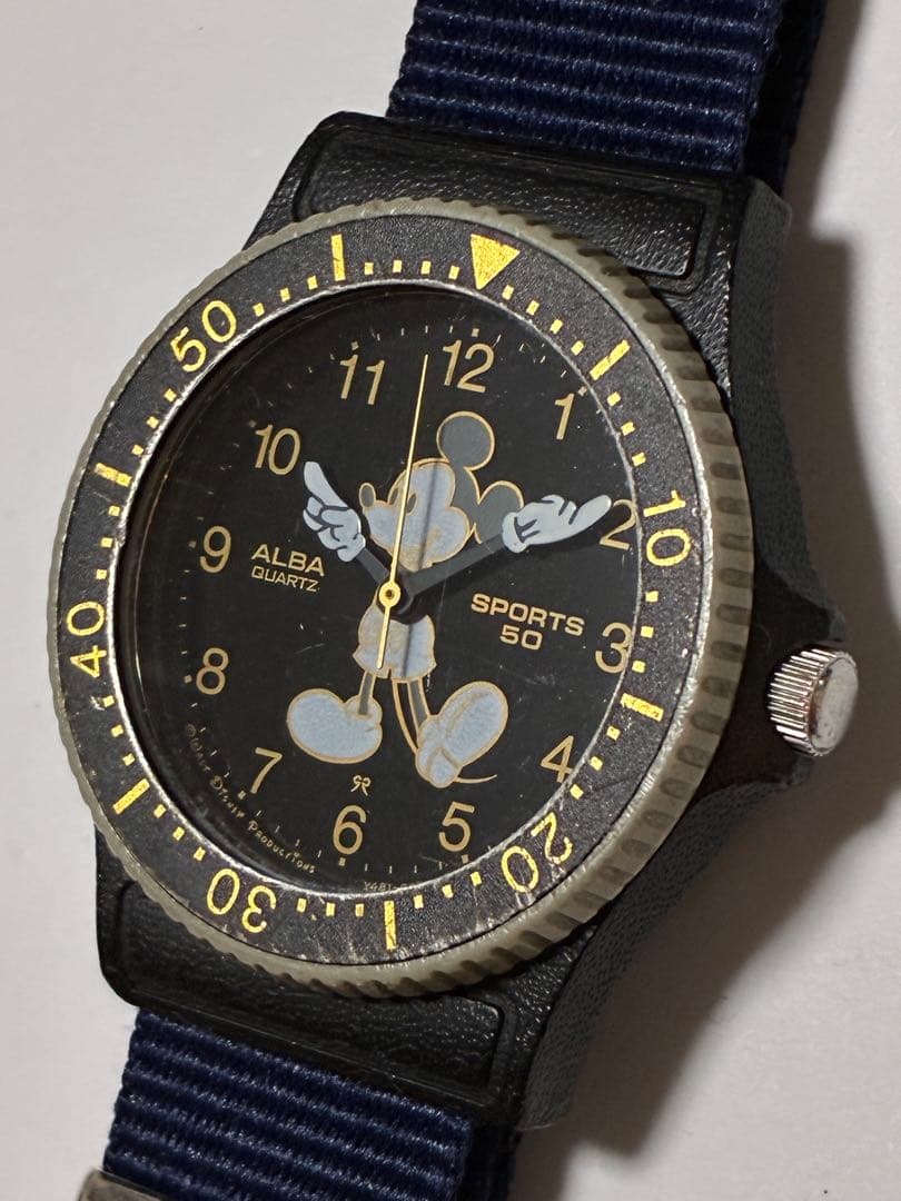 SEIKO ALBA Mickey Quartz Men's Watch — Japanese