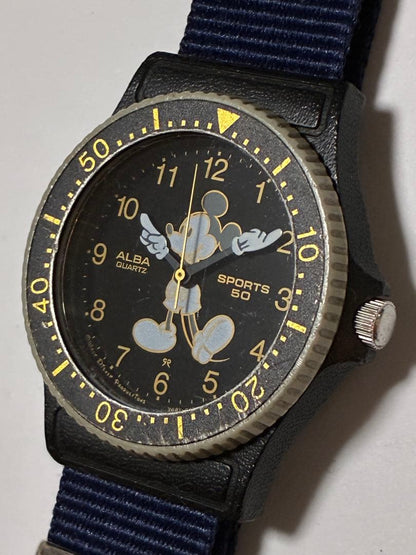 SEIKO ALBA Mickey Quartz Men's Watch — Japanese