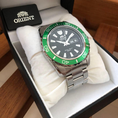 ORIENT Mako XL Green Diver Automatic Men's Watch — Japanese