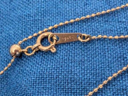 agete K10 pink gold necklace with adjustable pin slider cut chain, approximately 44 cm length