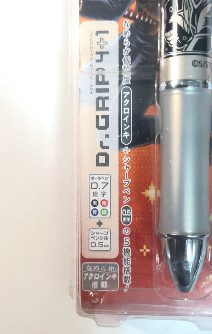 Gintama Okita Sougo PILOT Dr. GRIP 4+1 ballpoint pen in metallic gold orange with 0.5mm multicolor ink and mechanical pencil