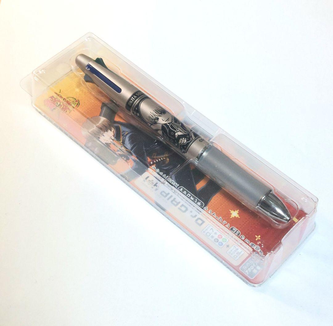 Gintama Okita Sougo PILOT Dr. GRIP 4+1 ballpoint pen in metallic gold orange with 0.5mm multicolor ink and mechanical pencil