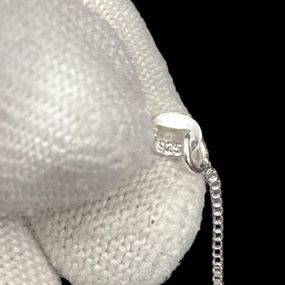 Tasaki Silver 925 Pearl Necklace featuring 6.5mm pearls on a 40cm silver chain with 2cm pendant