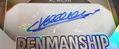 Marcel Desailly Autographed Card AC Milan — Japanese