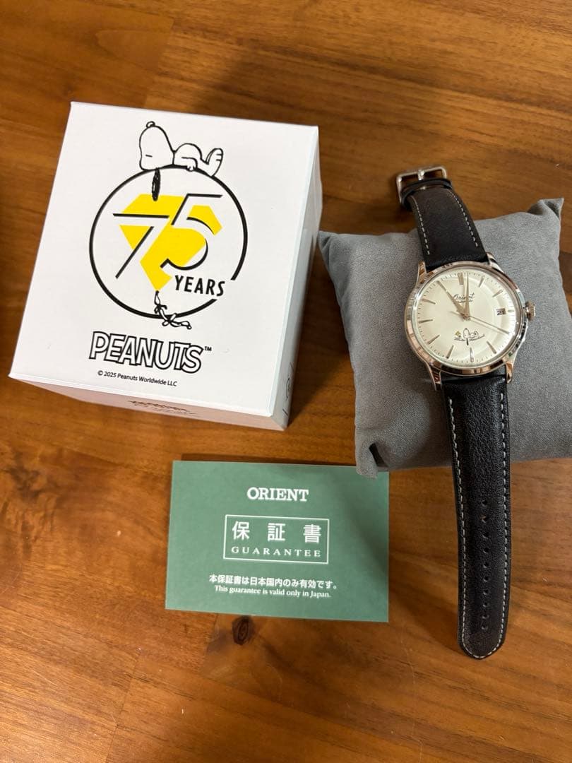 ORIENT Bambino 75th Peanuts Automatic Men's Watch — Japanese